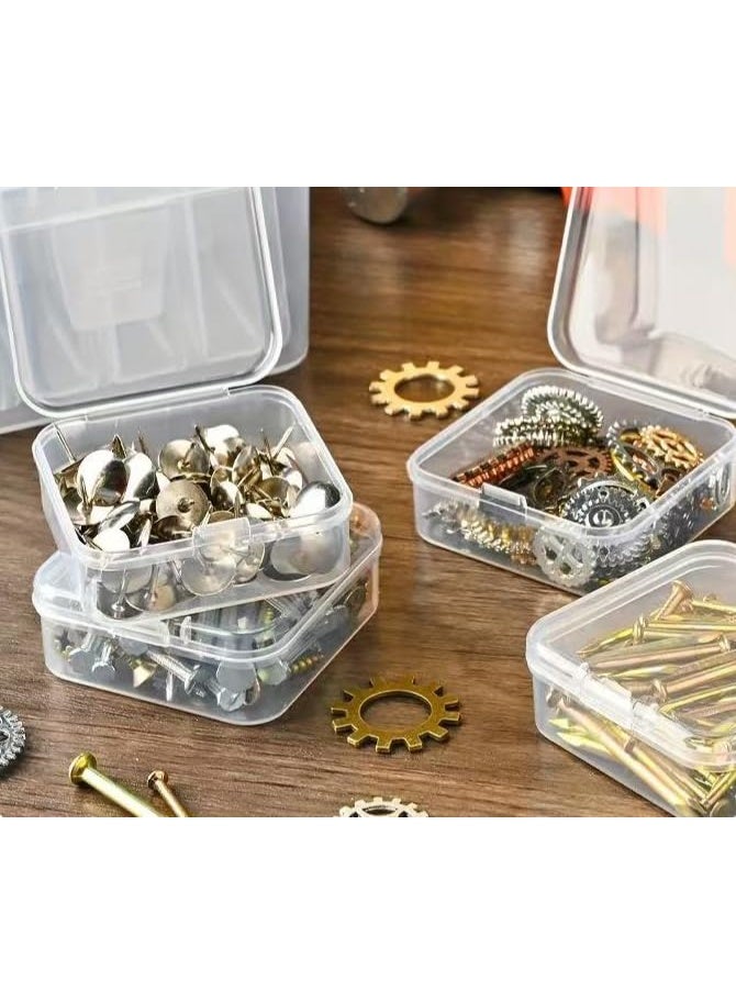 هومستر صندوق تنظيم مصنوع من البلاستيك الشفاف بـ 30 فتحة لتخزين حبات الجواهر مع غطاء | صندوق تنظيم متعدد الفتحات للزينة والمجوهرات وحبيبات الألماس وفن تزيين الأظافر | علبة صغيرة لفرز العناصر المنزلية على سطح المكتب، حاوية بلاستيكية شفافة | 22.5 × 17 × 6 سم - Image 4